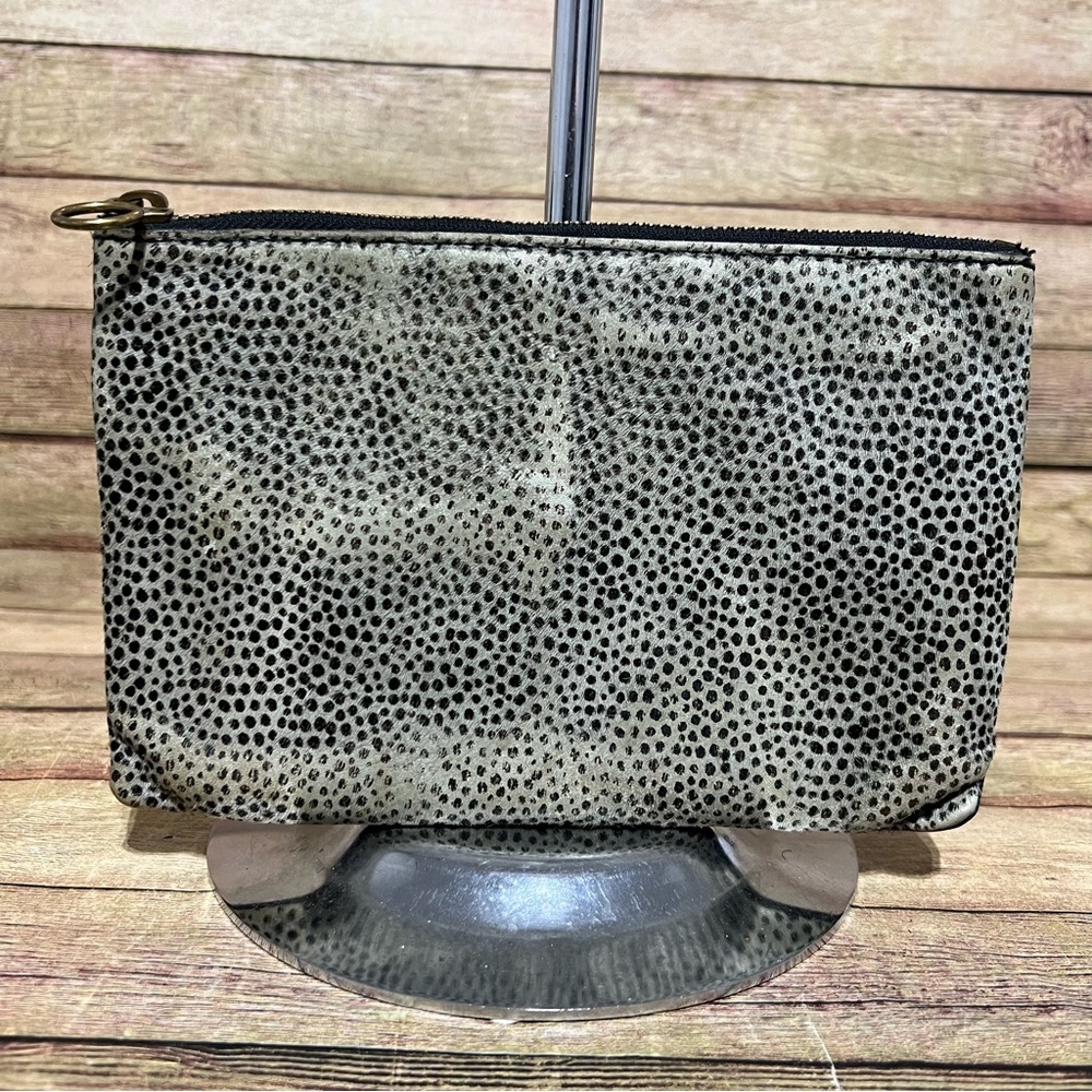 Madewell Animal Print Leather Clutch